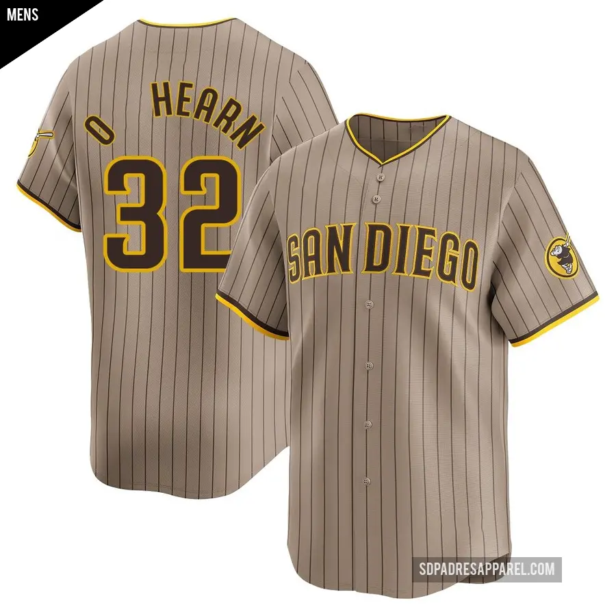 Men's San Diego Padres ＃32 Ryan O'Hearn Limited Tan Alternate Jersey