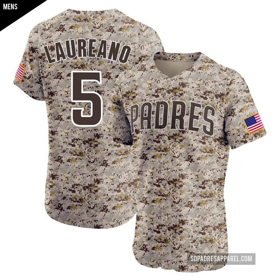 Men's San Diego Padres ＃5 Ramon Laureano Elite Camo Alternate Vapor Premier Jersey