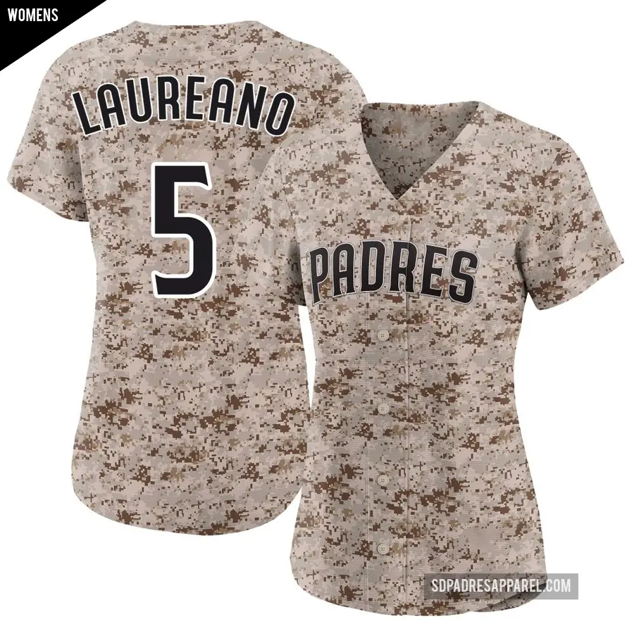 Women's San Diego Padres ＃5 Ramon Laureano Limited Camo 2nd Alternate Jersey