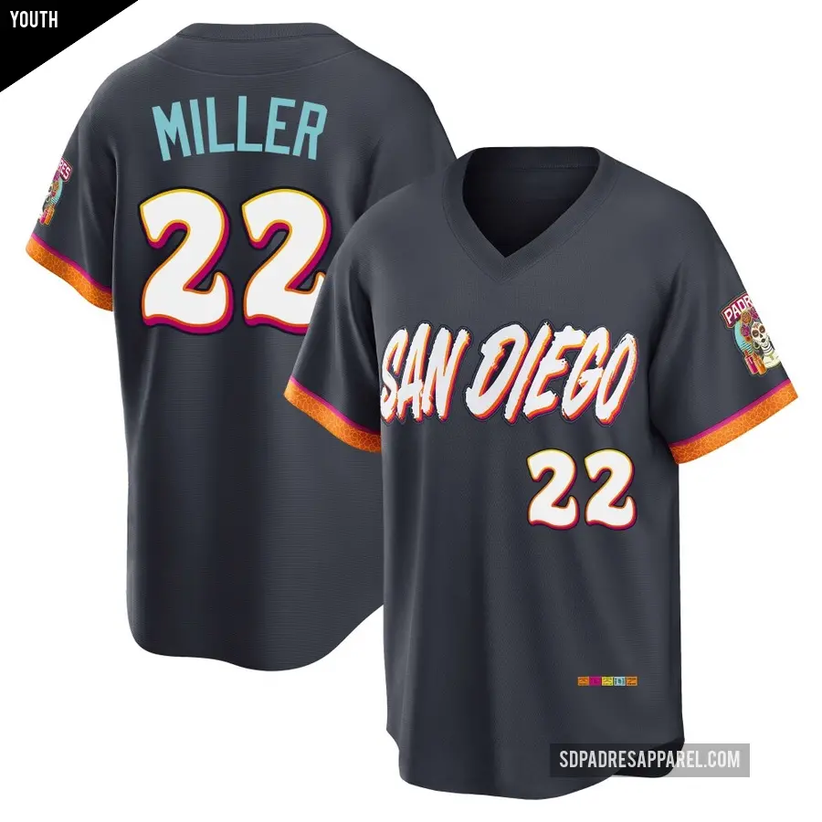 Youth San Diego Padres ＃22 Mason Miller Limited White Cooperstown