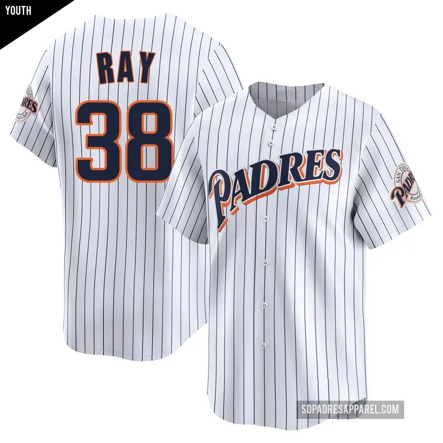 Youth San Diego Padres ＃38 Robbie Ray Limited White Cooperstown Collection Jersey